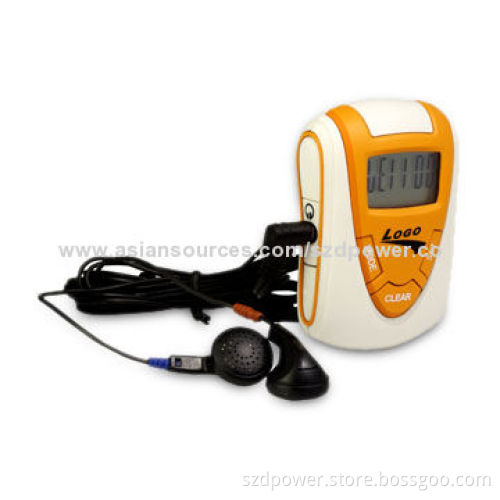 Multi-functional Pedometer with Time Display and Auto-scan FM Radio